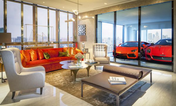 豪華辦公室設(shè)計打造的超跑公寓